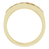 14K Yellow 7/8 CTW Natural Diamond Band
