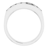 Platinum 1 3/8 CTW Natural Diamond Band