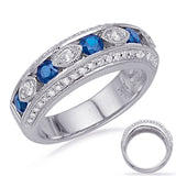14 Kt White Gold Sapphire Color Rings - Precious