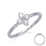 14 Kt White Gold Diamond Fashion Diamond Rings