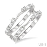 Baguette Diamond Insert Ring