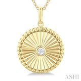 Circle Medallion Diamond Pendant