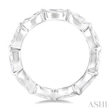 2.00 Ctw East-West Set Marquise Cut Diamond Eternity Wedding Band in 14K White Gold